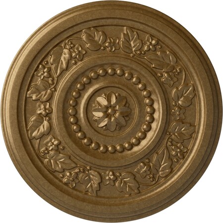 Marseille Ceiling Medallion (Fits Canopies Up To 4 1/4), Hand-Painted Pale Gold, 16 1/8OD X 5/8P